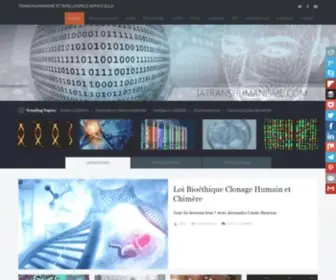 Iatranshumanisme.com(Transhumanisme et Intelligence Artificielle) Screenshot