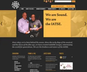 Iatse-INTL.org(IATSE, The Union Behind Entertainment) Screenshot
