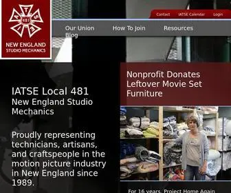 Iatse481.com(New England Studio Mechanics) Screenshot