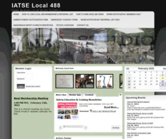 Iatse488.org(IATSE Local 488) Screenshot