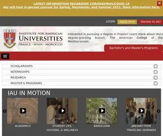 Iau.edu(The Institute for American Universities (IAU)) Screenshot