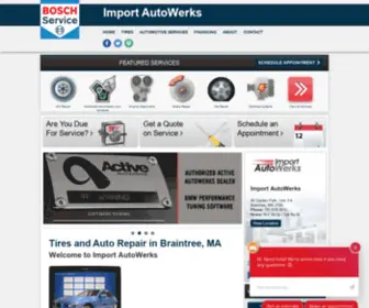 Iautowerks.com(Auto Repair & Tire Shop in Braintree) Screenshot