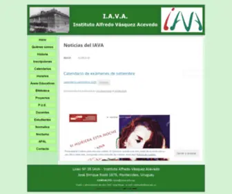 Iava.edu.uy(Noticias del IAVA) Screenshot