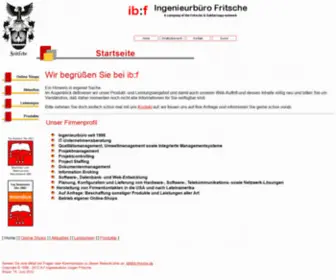 IB-Fritsche.de(Ingenieurbüro Jürgen Fritsche) Screenshot