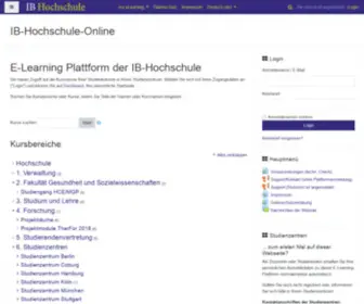 IB-Hochschule-Online.de(Moodle) Screenshot