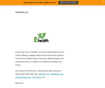 IB3Health.com(Alternative health products) Screenshot