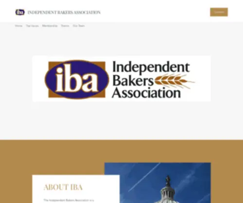 Ibabaker.com(The Independent Bakers Association) Screenshot