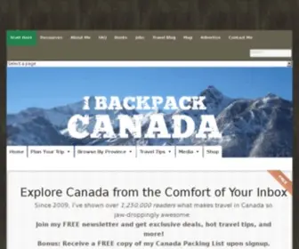 Ibackpackcanada.com(I Backpack Canada) Screenshot