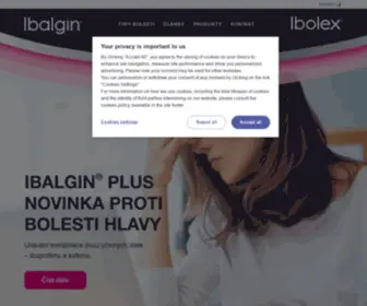 Ibalgin.cz(Ibalgin®) Screenshot