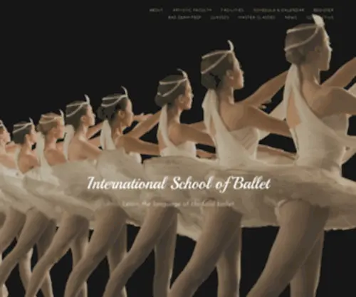 Iballet.com(International School of Ballet) Screenshot