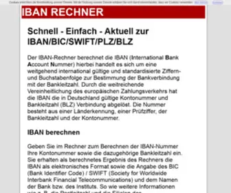 Iban-Rechner.net(Iban Rechner) Screenshot