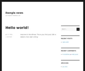 Ibanglanews.com(Bangla News) Screenshot