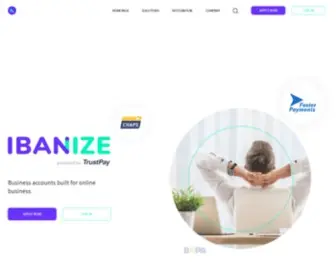 Ibanize.com(Homepage) Screenshot