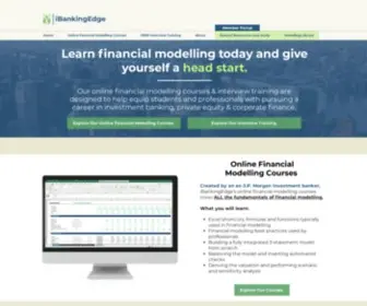 Ibankingedge.com(Financial Modelling Courses & Interview Training) Screenshot