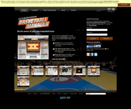 Ibasketmanager.com(International Basketball Manager) Screenshot