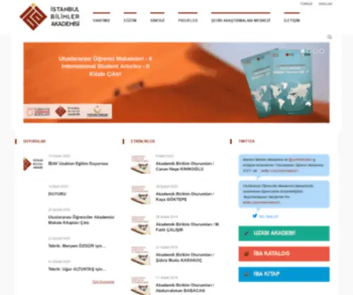 Ibav.org(Stanbul Bilimler Akademisi) Screenshot