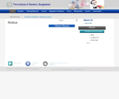 IBB.org.bd(The Institute of Bankers) Screenshot