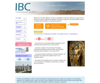 IBC-RK.org(IBC International Buddhist Congregation) Screenshot