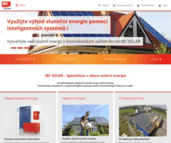 IBC-Solar.cz(IBC SOLAR) Screenshot