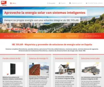 IBC-Solar.es(Mayorista y proveedor de soluciones de energía solar en España) Screenshot