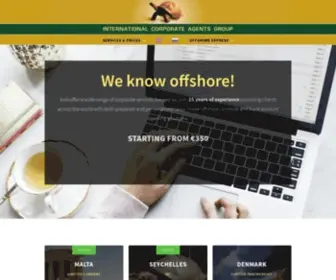 Ibcagent.com(International Corporate Agents Group) Screenshot