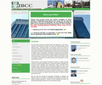 IBCC.edu.pk(Inter Board Committee of Chairmen (IBCCC)) Screenshot