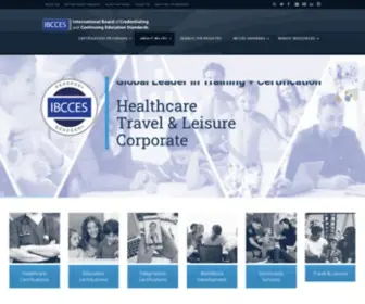 Ibcces.org(Autism & Cognitive Disorder Certification) Screenshot