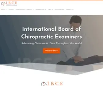 Ibce.org(International Board of Chiropractic Examiners) Screenshot