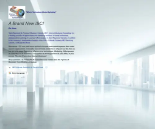 Ibci.ca(Internet Business Consulting) Screenshot