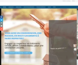 Ibcinspecteursenbatimentscertifies.com(Joignez-vous au réseau #1 d&#039;inspecteurs en bâtiments certifiés au Québec) Screenshot