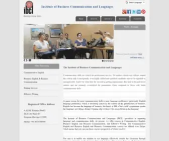 Ibclindia.com(Language Institute) Screenshot