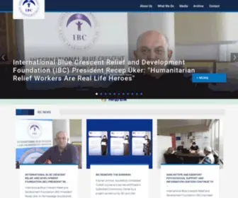 IBC.org.tr(IBC International Blue Crescent Relief And Development Foundation) Screenshot