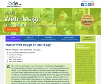 Ibde.ca(Online Web Development Courses) Screenshot