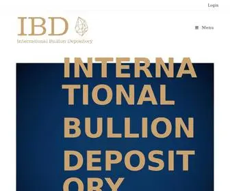 Ibdepository.com(International Bullion Depository) Screenshot