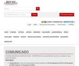 Ibdfam.org.br(O Instituto Brasileiro de Direito de Família) Screenshot