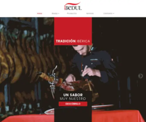 Ibedul.com(Jamones y Embutidos Ibéricos de Los Pedroches) Screenshot