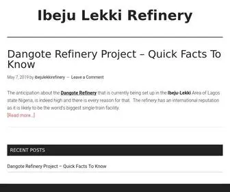 Ibejulekkirefinery.com(Ibeju Lekki Refinery) Screenshot