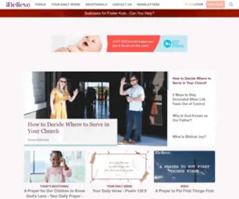Ibelieve.com(Christian Women Inspirational Blogs and Devotionals) Screenshot