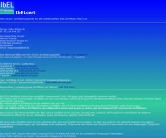 Ibelnet.de(Domain Default page) Screenshot