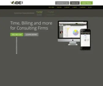 Ibe.net(Time and Billing Software for Consulting Firms) Screenshot