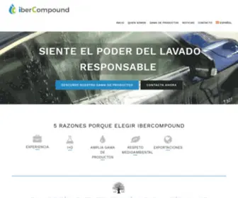 Ibercompound.com(Productos Biodegradables para Lavado de Vehículos) Screenshot