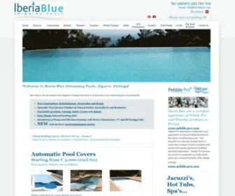 Iberiablue.com(Swimming Pools) Screenshot