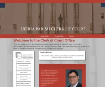 Iberiaclerk.com(Iberia Parish Clerk Of Court) Screenshot