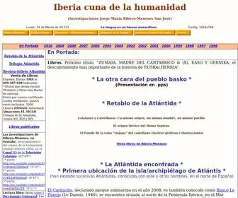 Iberiacunadelahumanidad.com(Iberia cuna de la humanidad (Investigaciones Jorge María Ribero) Screenshot