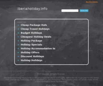 Iberiaholiday.info(Make an Offer if you want to buy this domain. Your purchase) Screenshot