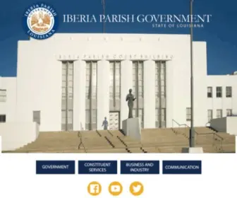 Iberiaparishgovernment.com(Iberia Parish Government) Screenshot