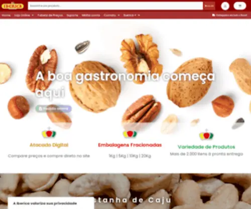 Ibericacomercio.com(Distribuidor de Produtos Naturais Atacado) Screenshot