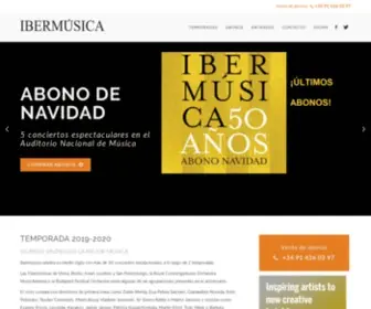Ibermusica.es(Conciertos Música Clásica en Madrid) Screenshot