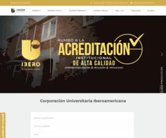 Ibero.edu.co(Universidad en Bogotá Colombia) Screenshot