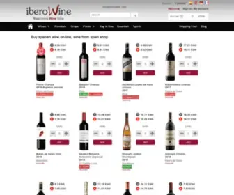 Iberowine.com(Iberowine) Screenshot